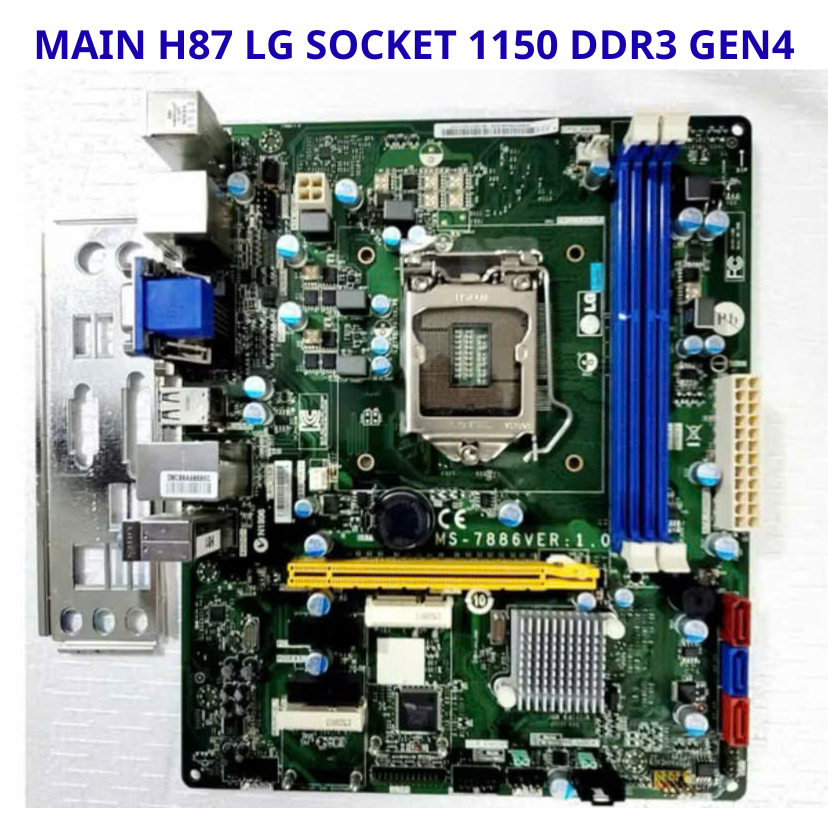 Main LG H87 Socket 1150 DDR3 4 Slot Chạy i5 4570 i7 4790 Gen 4 SATA3 HDMI Main Zin đẹp Hàn Quốc - Bả