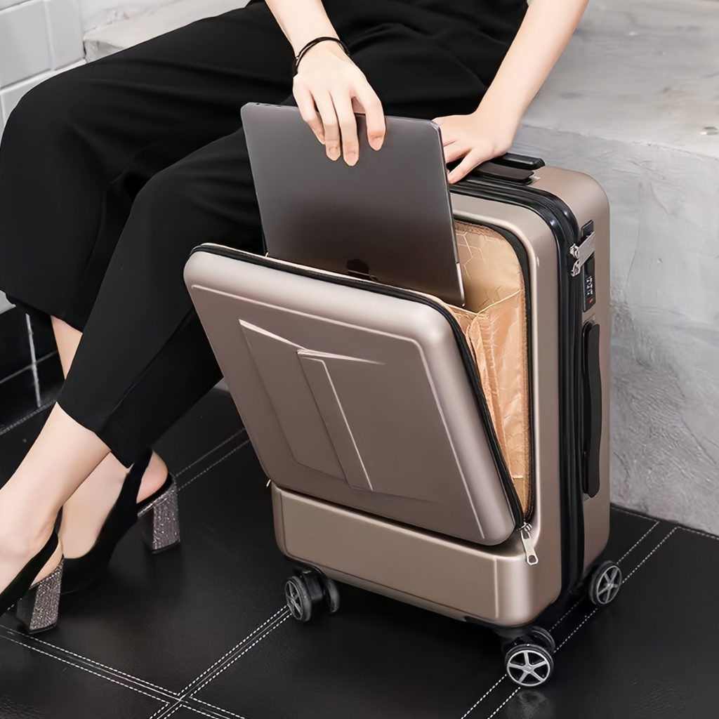 Vali Kéo 20 24 inch Mở Trước 2 Mặt, Vali mở trước 2 mặt – lấy đồ không cần mở cả vali _ Y300