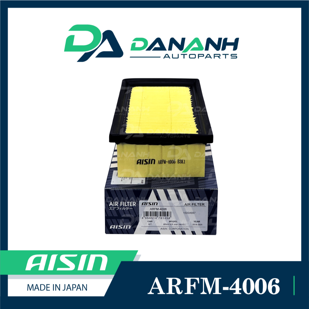 [CHÍNH HÃNG] AISIN ARFM-4006 Lọc gió động cơ Mitsubishi Xpander 18-23