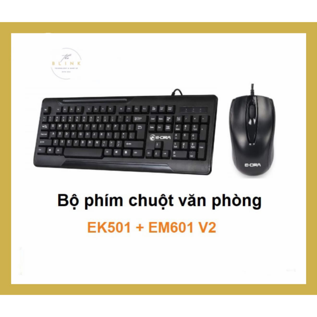 Bộ phím chuột Edra EK501 / EM601 V2 ( phù hợp dùng văn phòng ), Chính Hãng 100%, Bảo Hành 12 Tháng