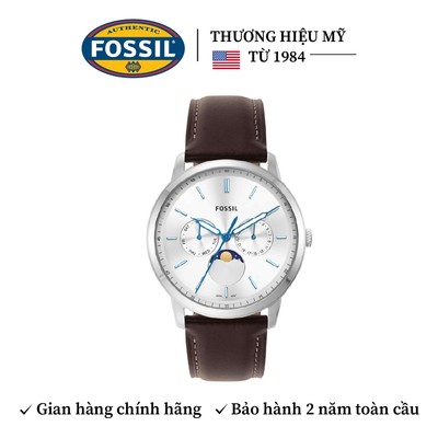 Đồng hồ nam Fossil Neutra Minimalist dây da, mặt 42 MM, màu nâu, FS5905