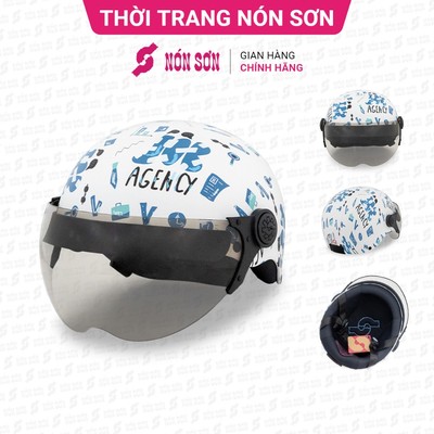 Mũ bảo hiểm có kính NÓN SƠN chính hãng BKP-TR113