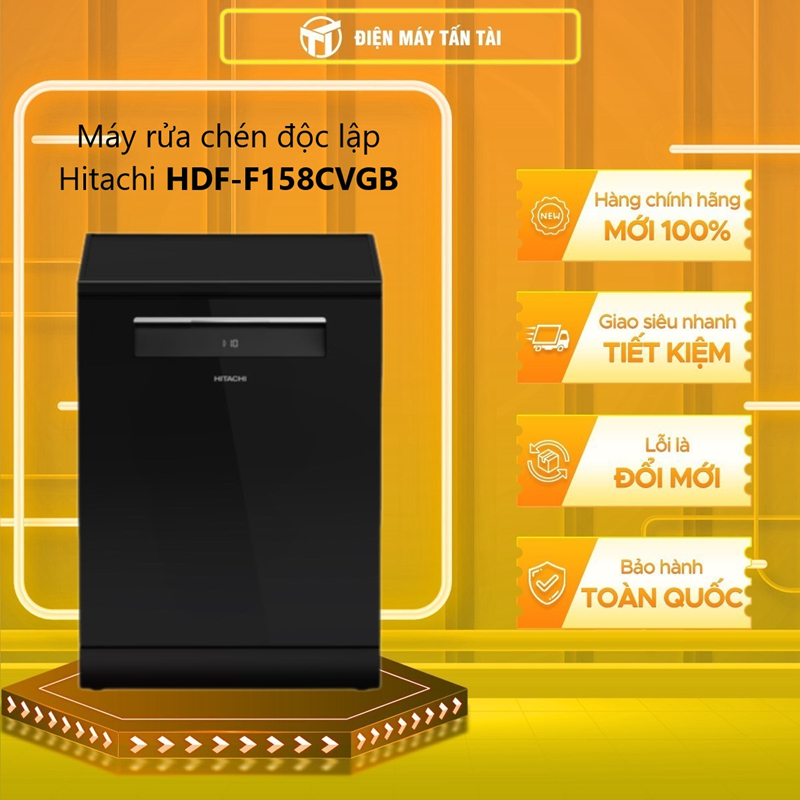 HDF-F158CVGB - Máy rửa chén độc lập Hitachi 15 BỘ HDF-F158CVGB  - GIAO HÀNG TOÀN QUỐC