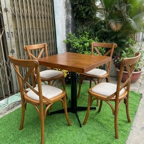 BỘ BÀN GHẾ CAFE BISTRO (CHỮ X) - VINTAGE & CLASSIC STYLE