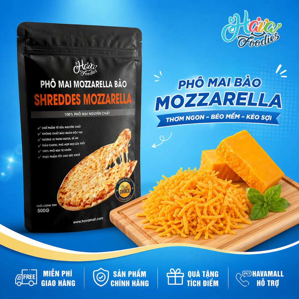 [Hỏa Tốc] Phô mai Cheddar bào sợi Bottega Zelachi 500g – Bottega ZelachiShredded Yellow Cheddar Chee