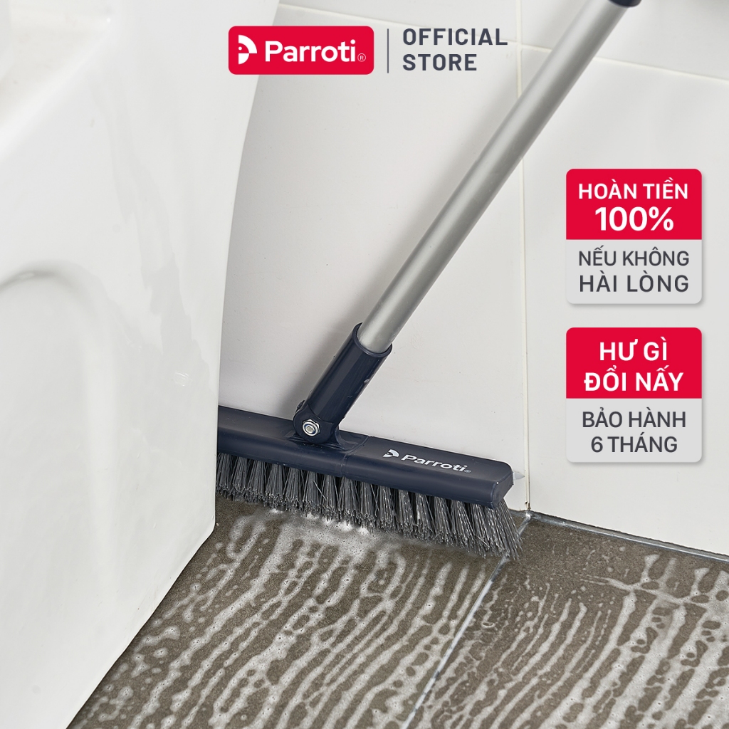 [SVIP] Cây chà sàn nhà tắm, chổi cọ sàn và gạt nước 2 trong 1– Parroti Easy ES04