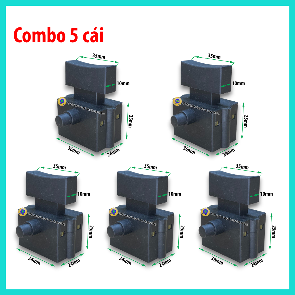 Giá Thợ | 5 Cái Công Tắc Cắt Sắt 355mm (Nút Lớn) Dùng Chung Nhiều Hãng Máy Total, ACZ, Amaxtools