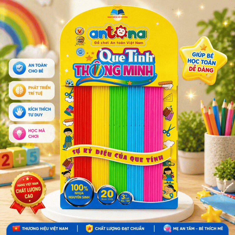 40 Cây que tính thông minh antona cho bé học toán