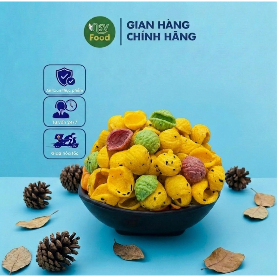Bim Bim Sò Màu – Snack Ăn Vặt Giòn Ngon, Nhiều Màu Bắt Mắt, Bim Bim Ngon Giá Rẻ, Ăn Là Ghiền