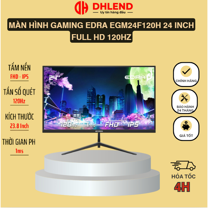 Màn hình Gaming EDRA EGM24F120H 24 inch Full HD 120Hz