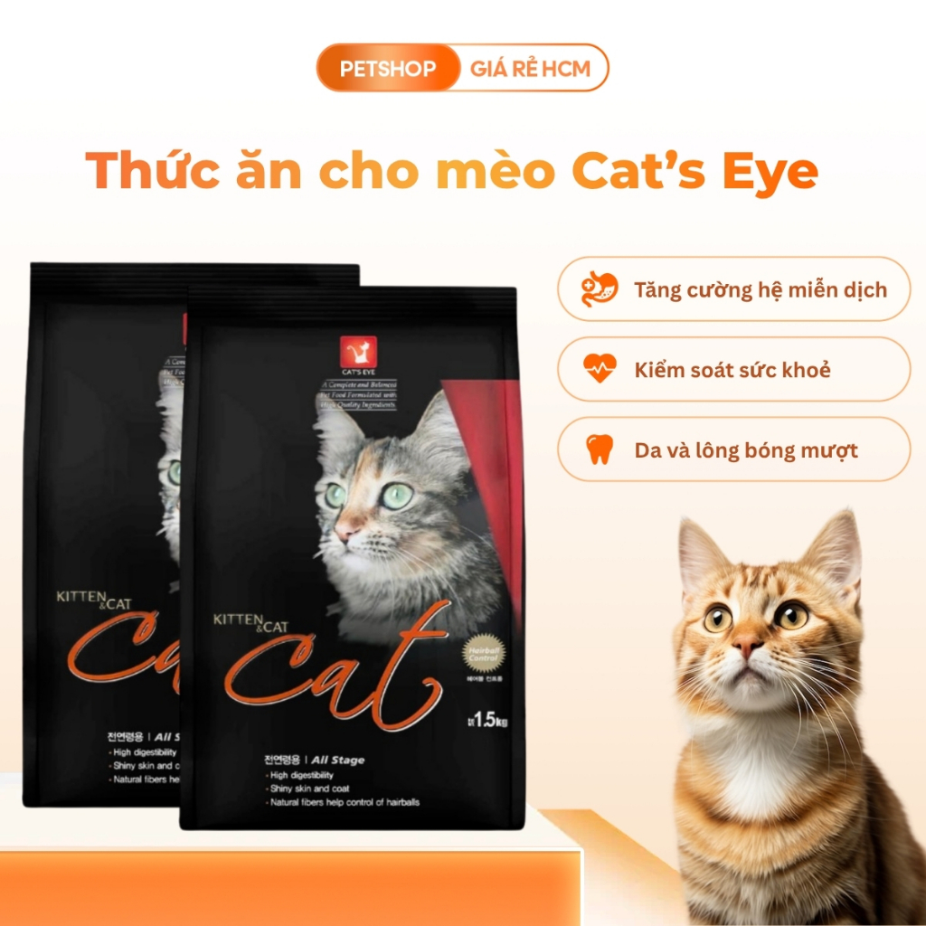 (Cat eye) Thức ăn mèo cat's eye đóng gói 1kg nguyên seal-PSGR