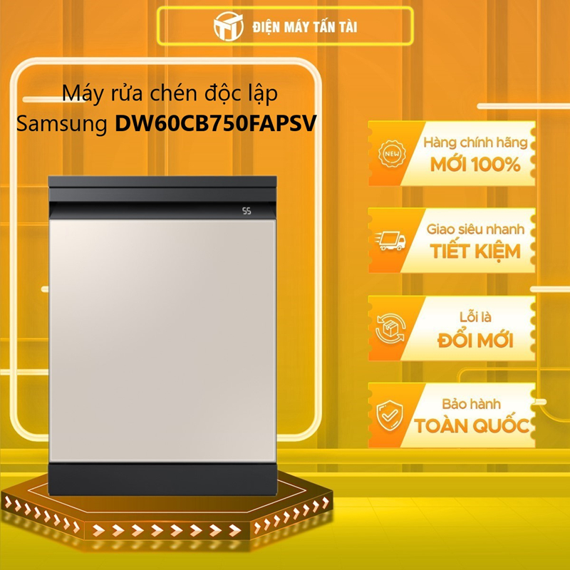DW60CB750FAPSV - Máy rửa chén độc lập Samsung Bespoke 14 bộ DW60CB750FAPSV - GIAO TOÀN QUỐC