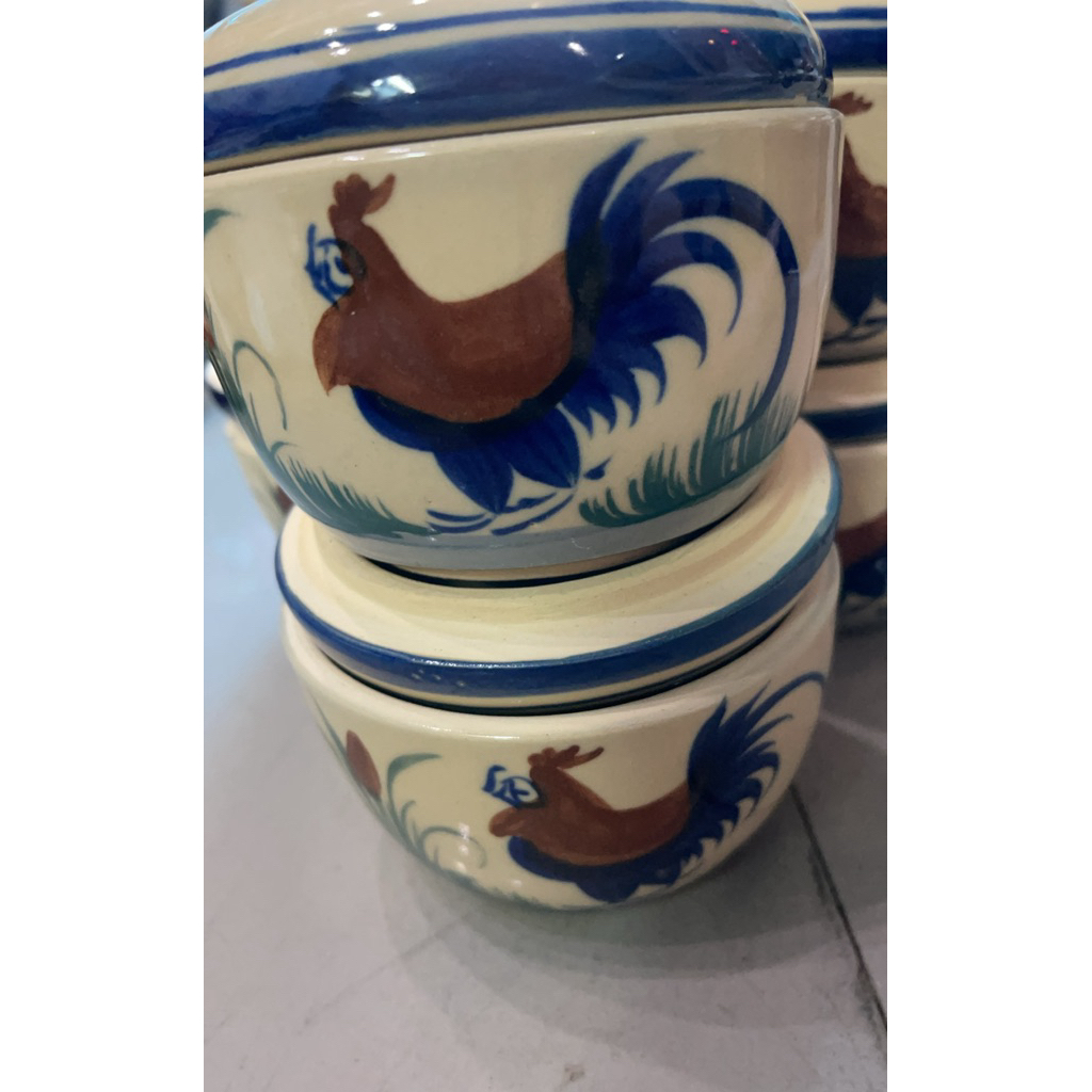 sét 2 thố tiềm con gà 11 cm