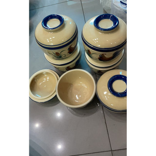 sét 2 thố tiềm con gà 11 cm