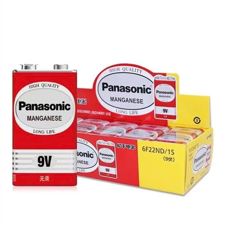 Pin 9V Panasonic Carbon 6F22 cho micro không dây, báo động khói, đồng hồ vạn năng ( Phananh battery 