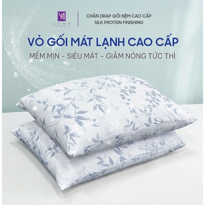 Vỏ Gối Siêu Mát Lạnh SAMY BEDDING Mềm Mịn Họa Tiết Dễ Thương Dễ Dàng Vệ Sinh (Giá 1 cái)