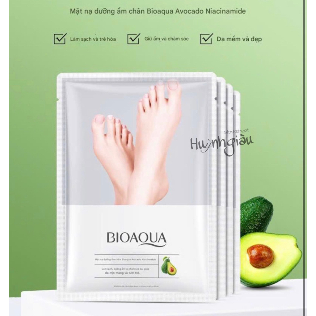 [ HOT ] MẶT NẠ DƯỠNG CHÂN BƠ BIOAQUAA
