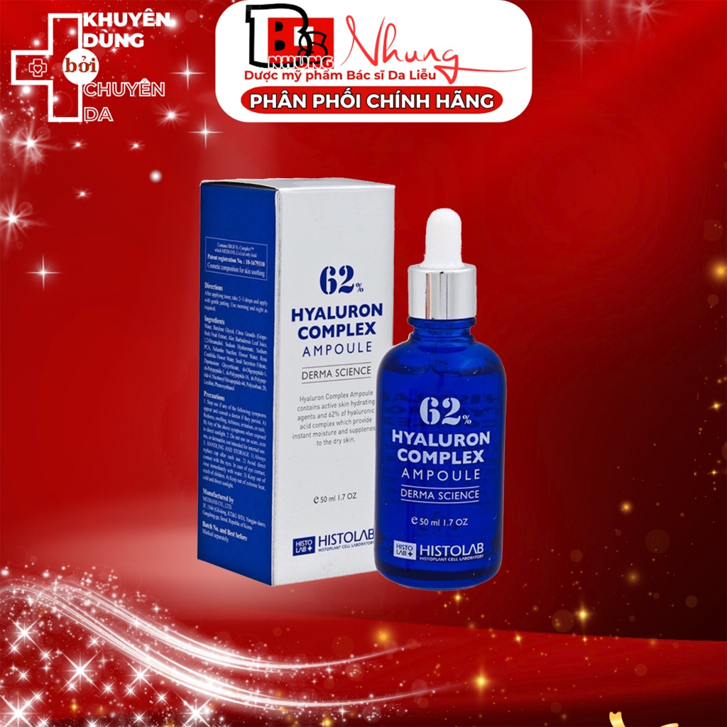 Tinh Chất Dưỡng Ẩm Histolab 62% Hyaluron Complex Ampoule 50ml