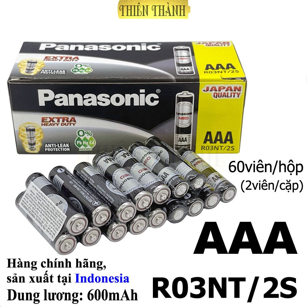 【Lẻ 10 viên】pin AAA Panasonic R03NT/2S,pin đũa hàng chính hãng SealPower R03SU/2S