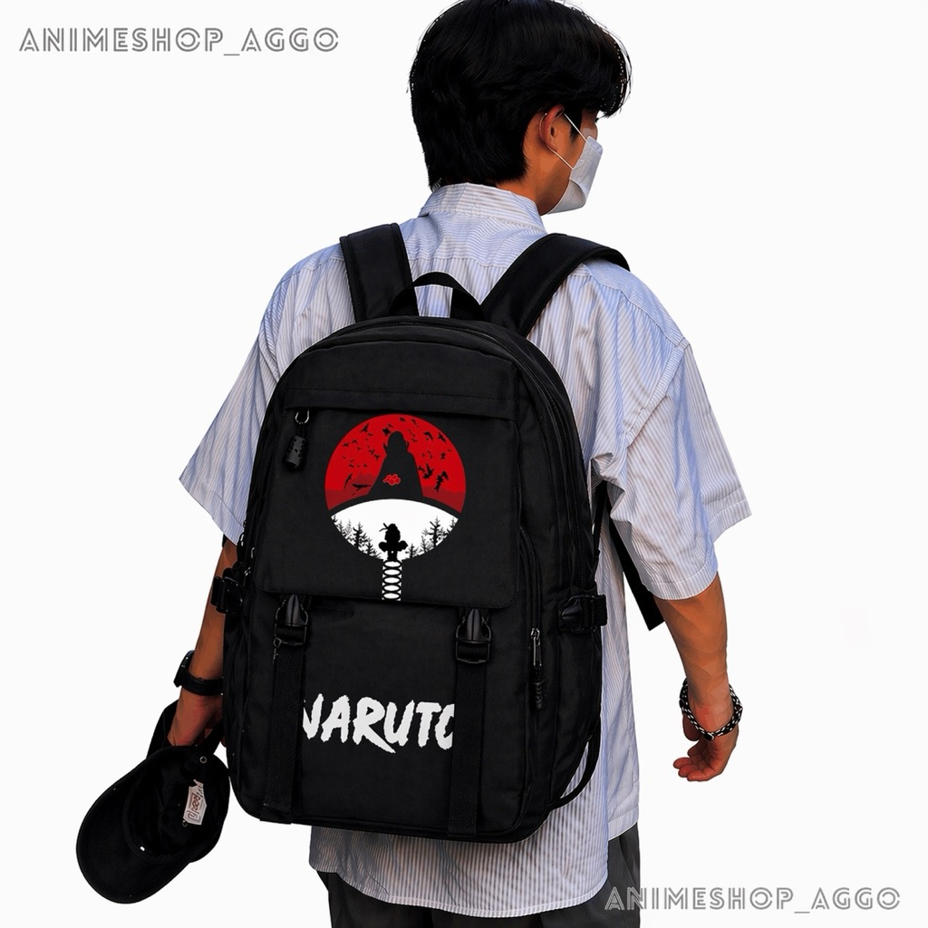 Balo Đi Học Naruto, Balo Cao Cấp Uchiha Sasuke Uzumaki Naruto Itachi Giá Học Sinh