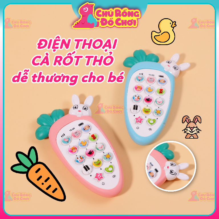 dien-thoai-tho-ca-rot-cho-be-co-nhac-va-den-do-choi-giao-duc