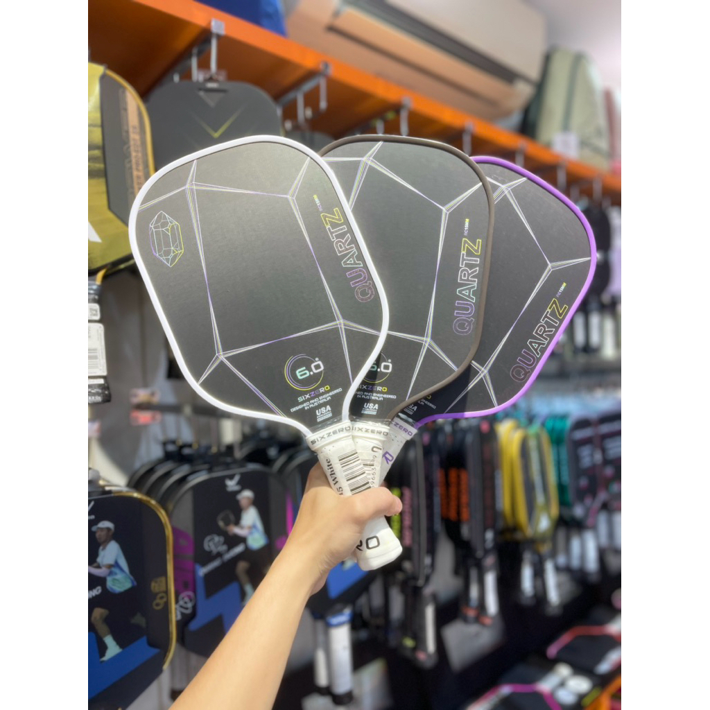 [SIX ZERO] VỢT SIX ZERO QUARTZ 6.0 PICKLEBALL PADDLE CHÍNH HÃNG ( tặng quấn cán dán viền )
