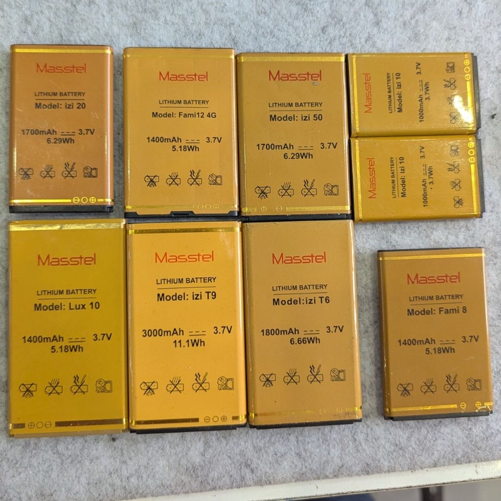 pin zin bóc máy Masstel izi 10 izi15 izi 20 izi 50 izi T6 izi T5 izi T9 Lux 10  Fami 8 Fami 12