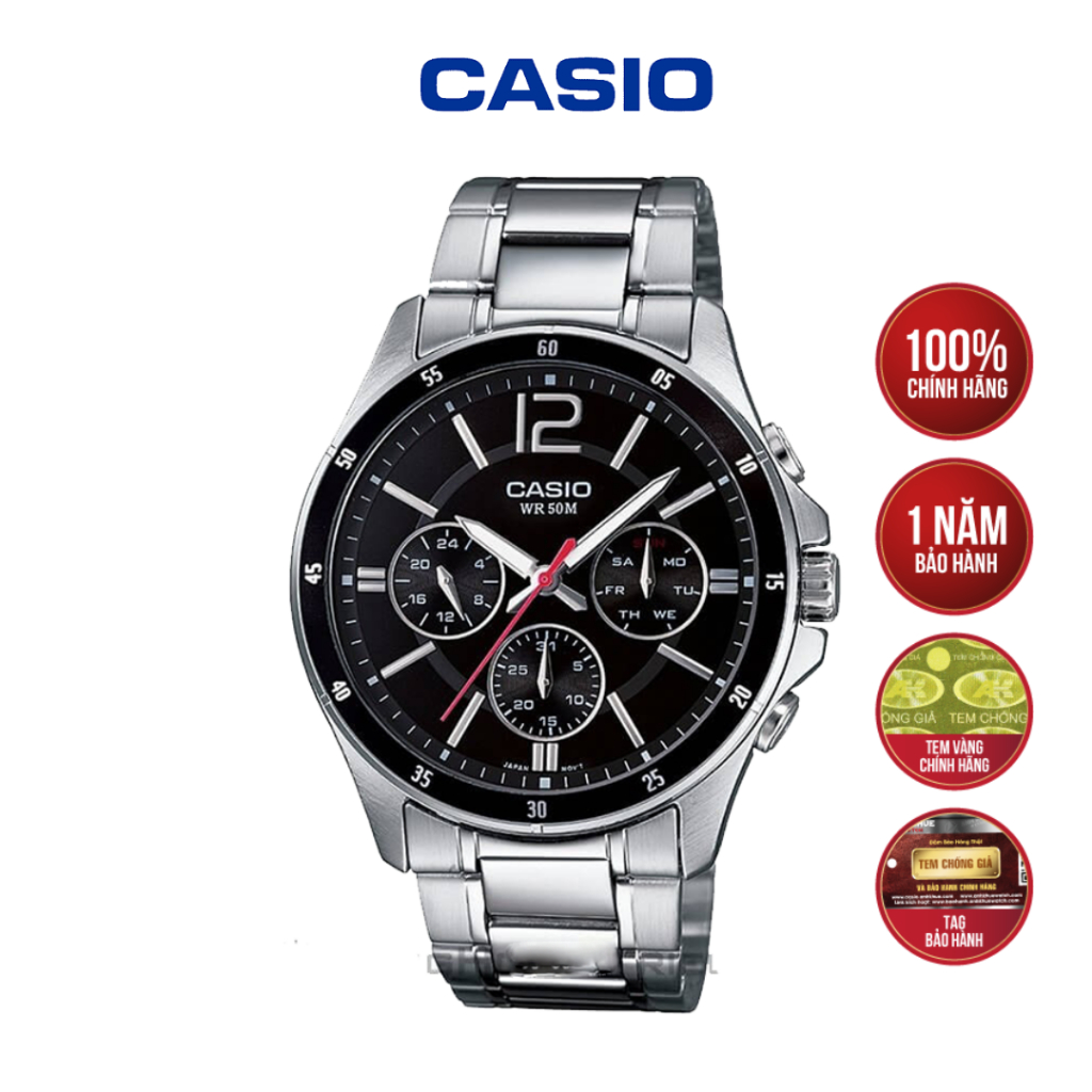 Đồng Hồ Casio MTP-1374D-1AVDF Hàng Chính Hãng