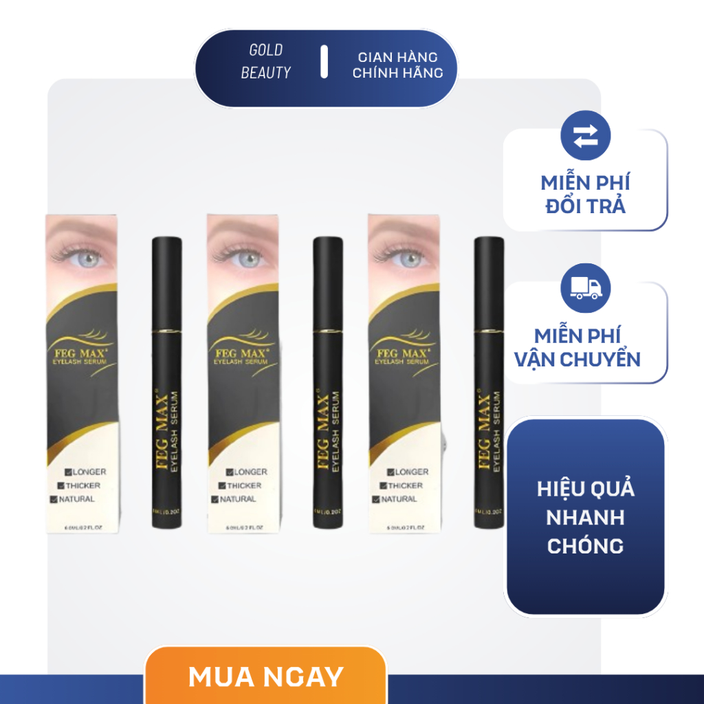 (GIÁ SỈ) COMBO 3 Cây Dưỡng Mi Feg Max 6ml