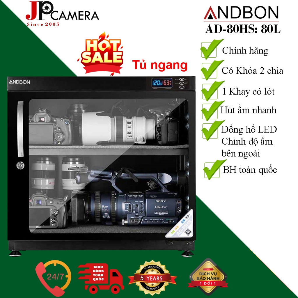 Tủ chống ẩm Andbon AD-80HS(80 lít)