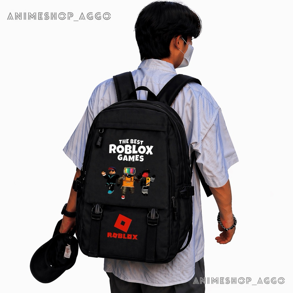 Balo Roblox, cặp Roblox, balo đi học đi chơi tiện lợi, thiết kế unisex