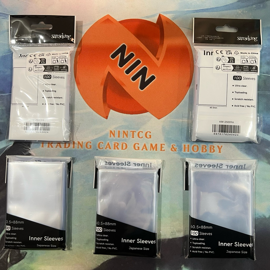 [Chính hãng] Yugioh inner sleeve, bộ 100 sleeve bọc bài Japanese size