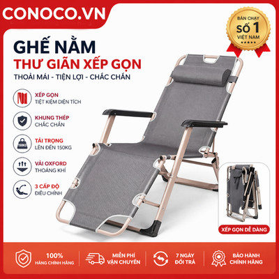 Giường Gấp Văn Phòng CONOCO Có Đệm Ngủ Trưa Chịu Lực Gấp Gọn