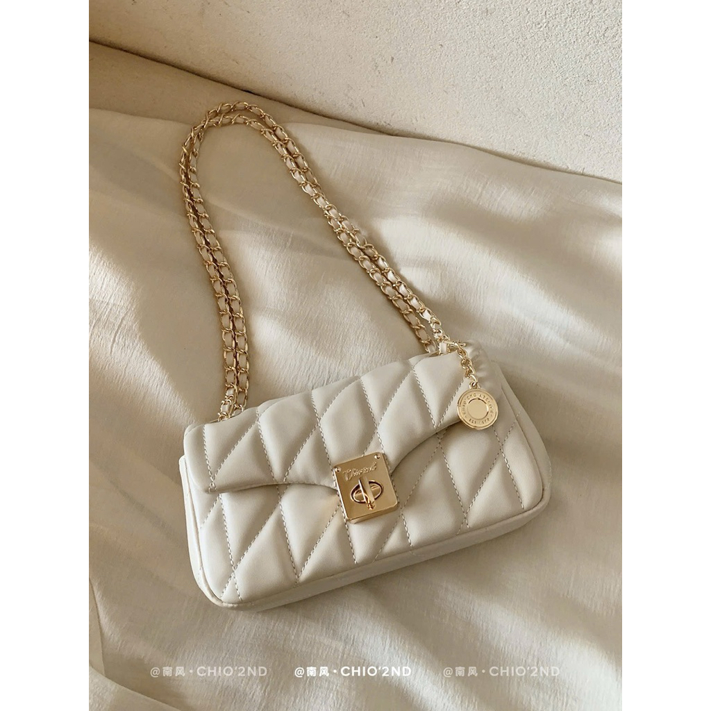 Túi Khoá Xoay Charm xu Trần Ô size 23cm cực xịn