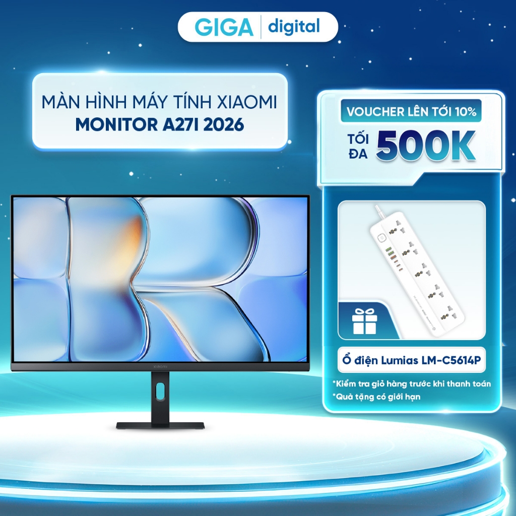 Màn hình máy tính Xiaomi Monitor A27i 2026 - IPS, FHD 1080p - Tần số quét cao 144Hz - ∆E<1 - Giảm ánh sáng xanh | BigBuy360 - bigbuy360.vn