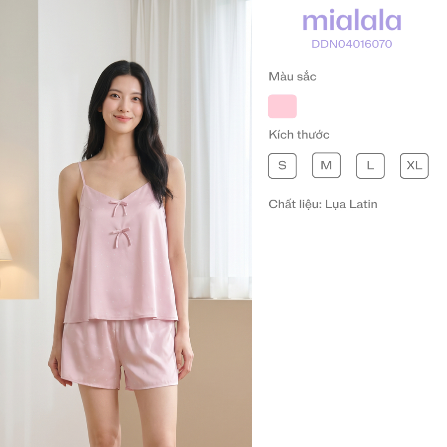 Mialala Đồ Ngủ 2 Dây ADQN 6070 Chất Lụa Latin Mềm Mát Có Sẵn Mút Ngực Thiết Kế Trẻ Trung Gợi Cảm | BigBuy360 - bigbuy360.vn