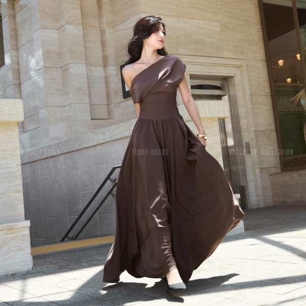 ĐẦM BẸT VAI DÁNG DÀI - TERRA DRESS - NN QUIET STYLE