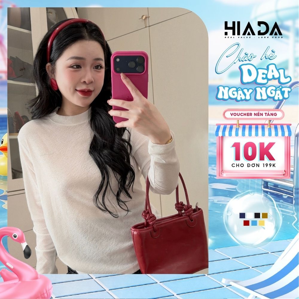 Áo thun dài tay nữ form Babytee chất liệu thun sương mỏng co giãn 4 chiều [ HIADA 31 ]