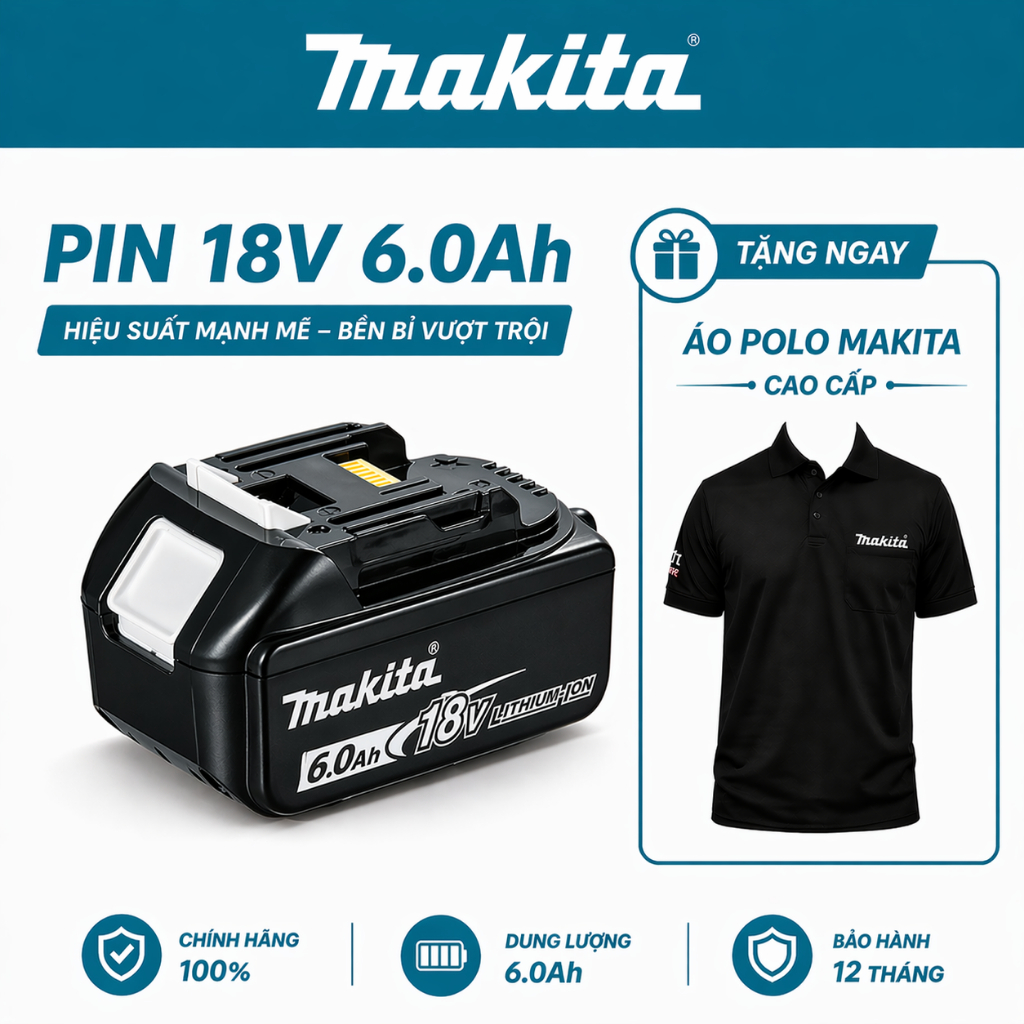 P.in máy MAKITA BL1860B (18V 6.0AH) / 197422-4