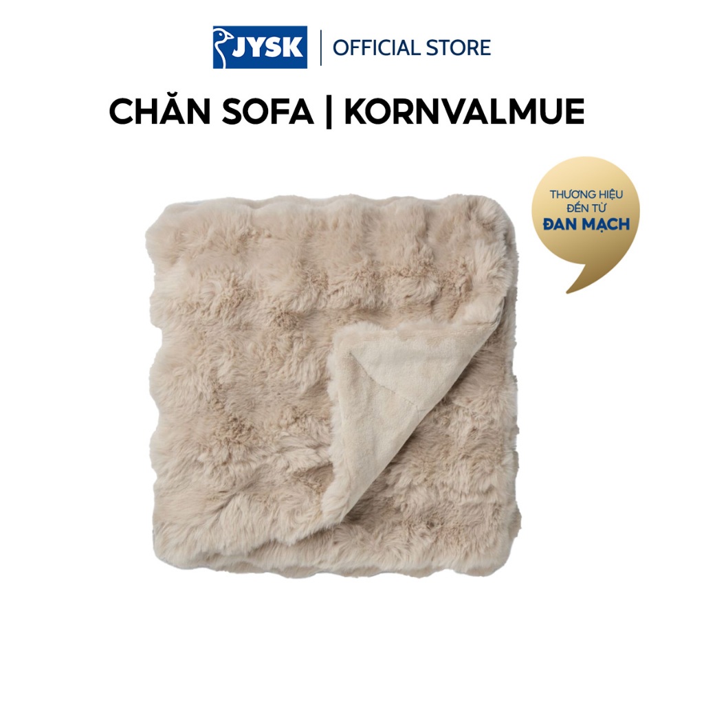 Chăn sofa | JYSK KORNVALMUE | polyester | be | R130xD170cm