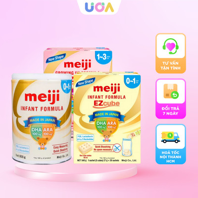 [NHẬP KHẨU] Sữa công thức Meiji nhập khẩu Infant Formula Lon và Thanh cho bé 0-3 tuổi