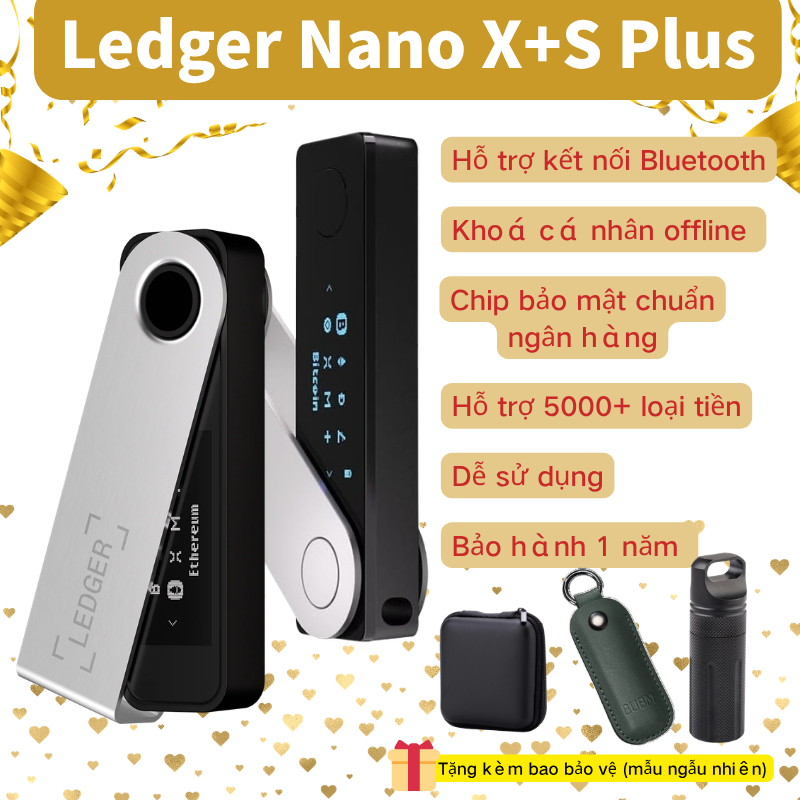 Ví lạnh Ledger Nano X Ledger Nano S Plus Chính Hãng Pháp Bảo mật tài sản số Chống hacker