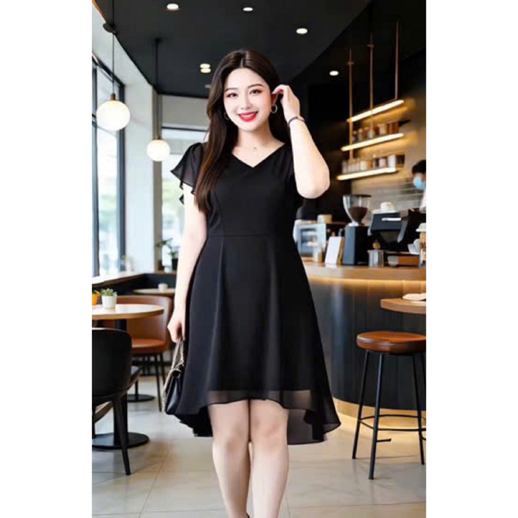Đầm Bigsize Tú Mỡ Đầm Bigsize Nữ Thiết Kế Kiểu Xòe Chiffon,Trẻ Trung Đi Làm Dạo Phố Đủ Size 45-80kg DA0466 | BigBuy360 - bigbuy360.vn