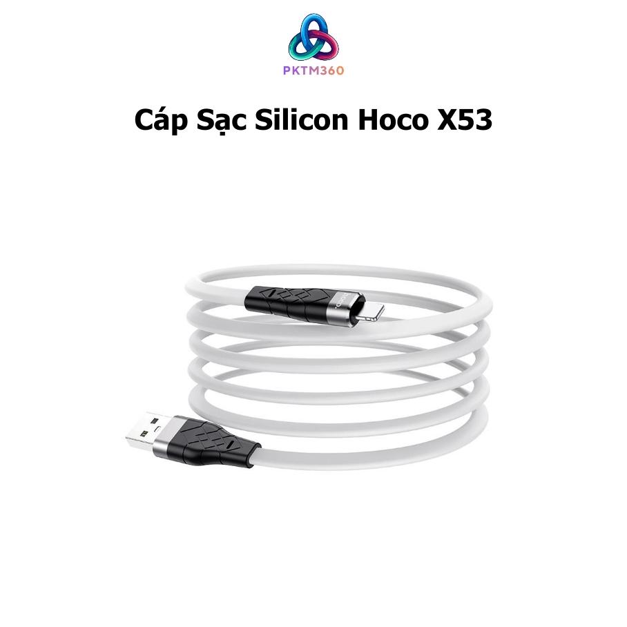 Cáp sạc điện thoại dây Silicone Hoco X53 có 3 lựa chọn chân Micro - Type C - LN - PKS - PKTM404