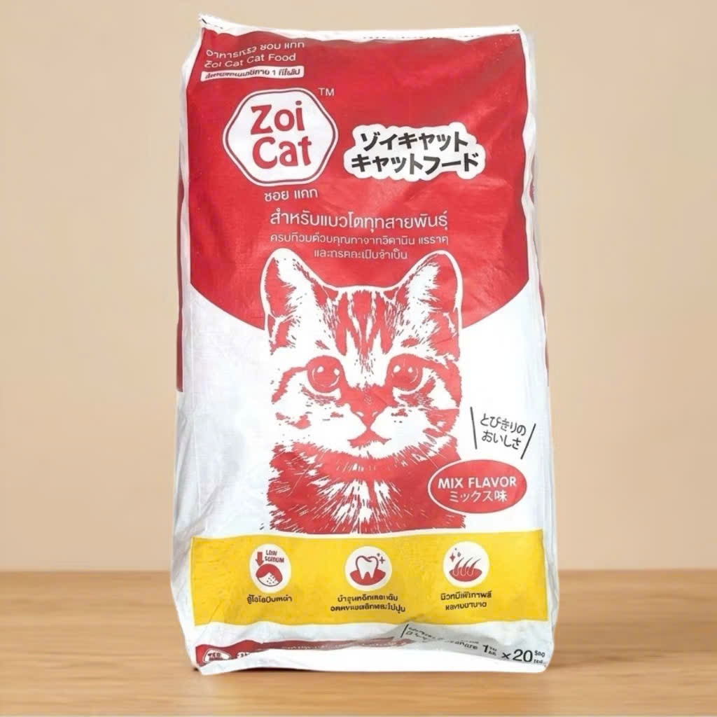 Zoi Cat hạt cho mèo bao 20kg gồm 20 túi 1kg
