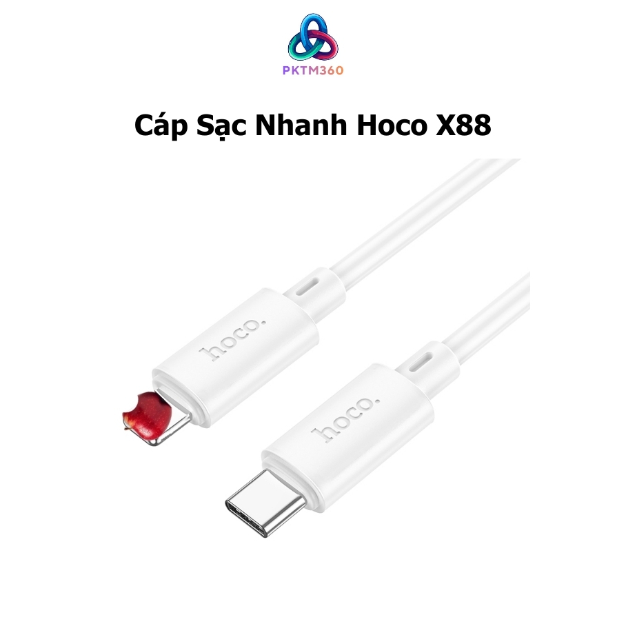 Hoco Chính Hãng - Cáp sạc Hoco X88 sạc nhanh dài 1M 2.4A ốp lưng, sạc Hoco Chính Hãng - PKTM360