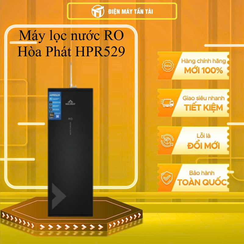 HPR529 - Máy lọc nước RO Hòa Phát 10 LÕI HPR529 - GIAO TOÀN QUỐC