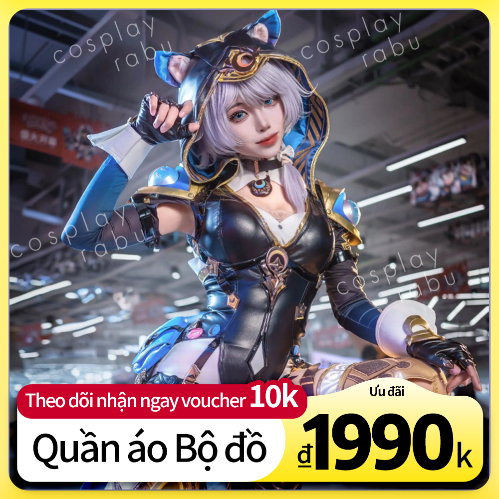 Cipher Cosplay Honkai Star Rail Trang Phục Full Set Kèm Tóc Giả Giày Anime Game