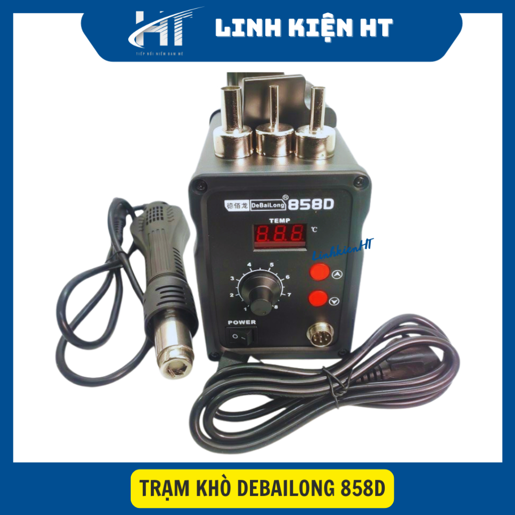 Máy khò nhiệt Trạm khò Debailong 858D chính hãng