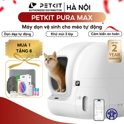 Nhà Vệ Sinh Tự Động Cho Mèo PETKIT Pura Max 2026 Máy Dọn Vệ Sinh Cho Mèo Cao Cấp